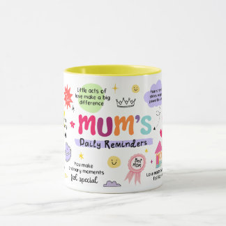 Caneca de Lembrete Diário da Mamãe