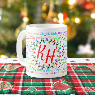 Caneca de Letras de Natal