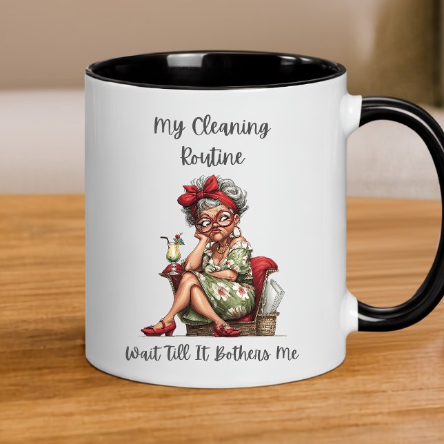 Caneca de Limpeza Divertida para Ela - Minha Rotin (Criador carregado)