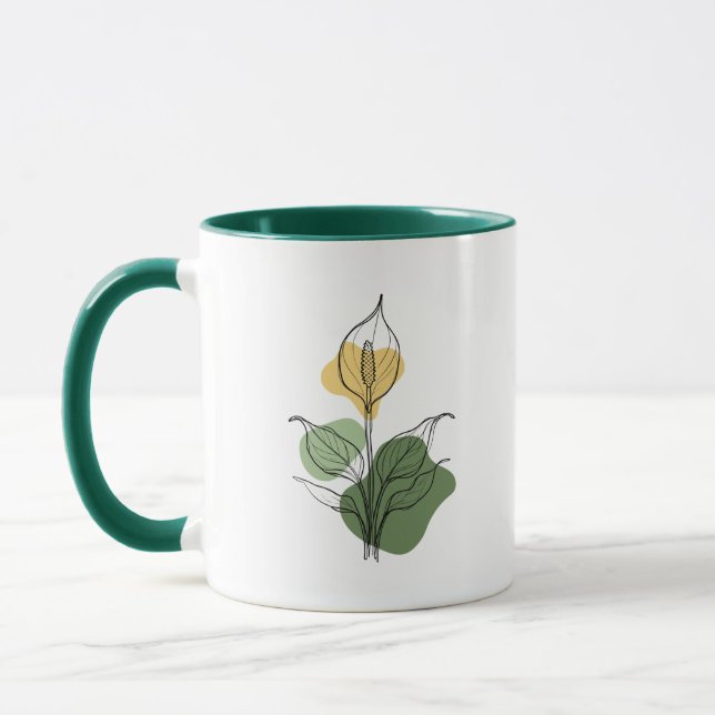 Caneca de Linha de Lírio da Paz (Esquerda)