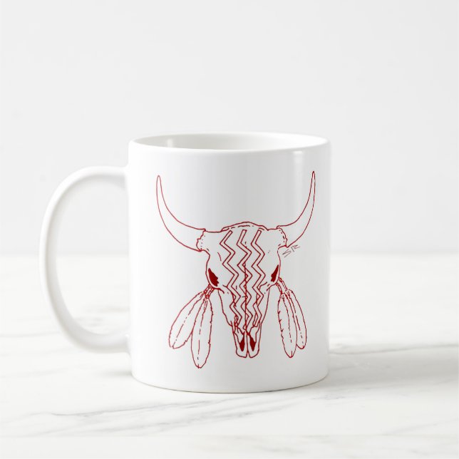 Caneca de linha Red Ghost Dance Buffalo (Esquerda)