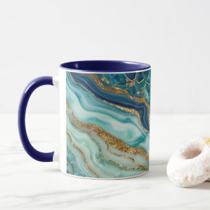 Caneca de luxo azul