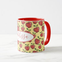 Caneca de Maçã Vermelha Fresca