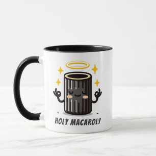 Caneca de Macarrão Divertido Holy Macaroly – Cute