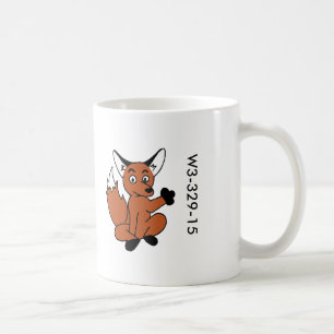 Caneca de madeira do Fox do crachá