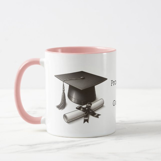 Caneca de Mãe Orgulhosa de um Graduado (Esquerda)