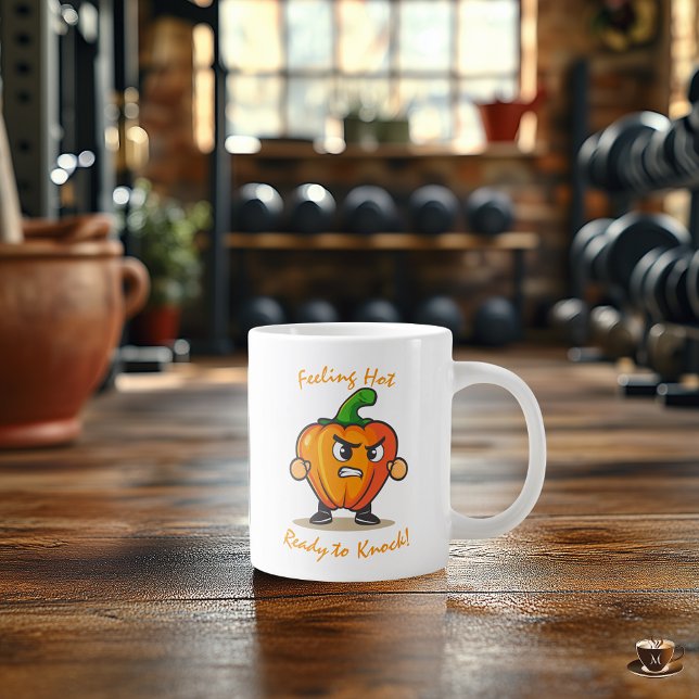 Caneca de Malhação engraçada - Design de pimenta d (Criador carregado)