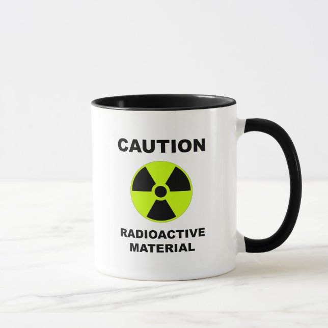 caneca de material radioativo (Direita)