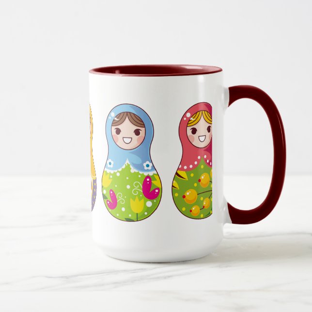 Caneca de Matrioshka do russo (Matreshka) (Direita)