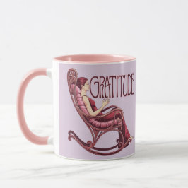 Caneca de Meditação Afirmação Lavanda Borgonha