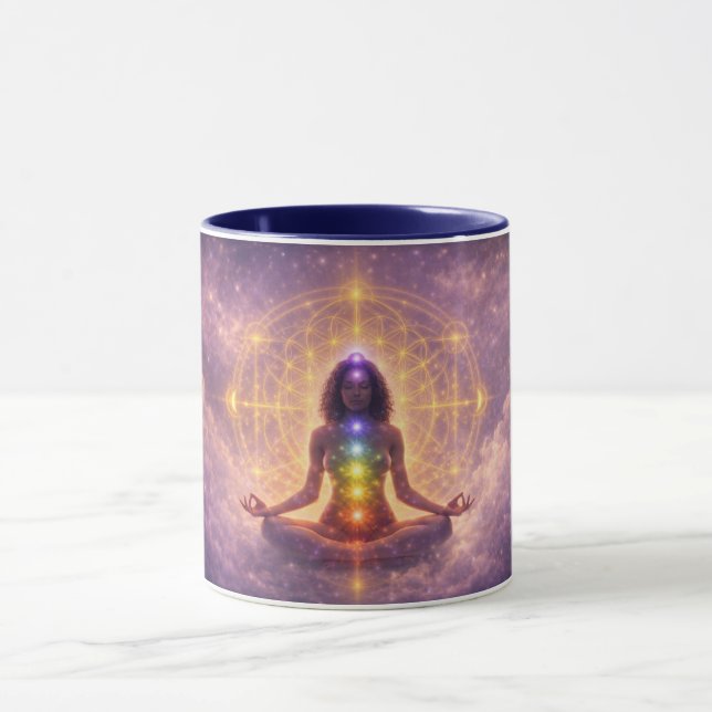 Caneca de Meditação Chakra Arte Espiritual (Centro)