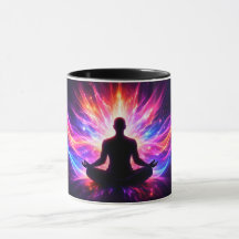 Caneca de Meditação Chakra Arte Espiritual Yoga