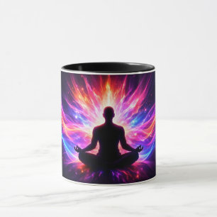 Caneca de Meditação Chakra Arte Espiritual Yoga