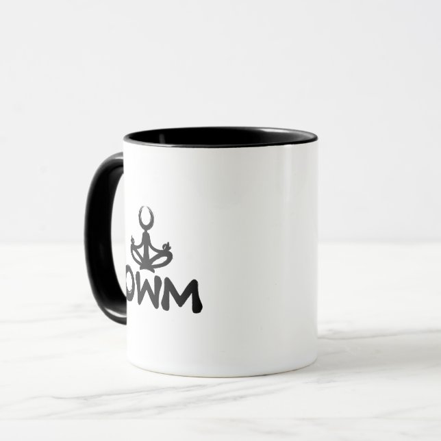 Caneca de Meditação com Mantra de Uma Palavra (Frente Esquerda)