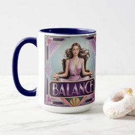 Caneca de Meditação Equilíbrio Art Déco