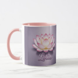 Caneca de Meditação Flor de Lótus Rosa