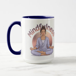 Caneca de Meditação Mindfulness Combo Azul Navy