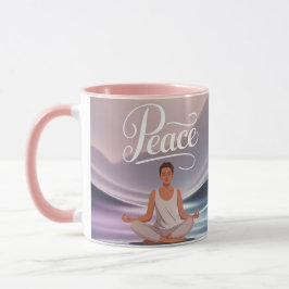 Caneca de Meditação pela Paz Posição de Lótus