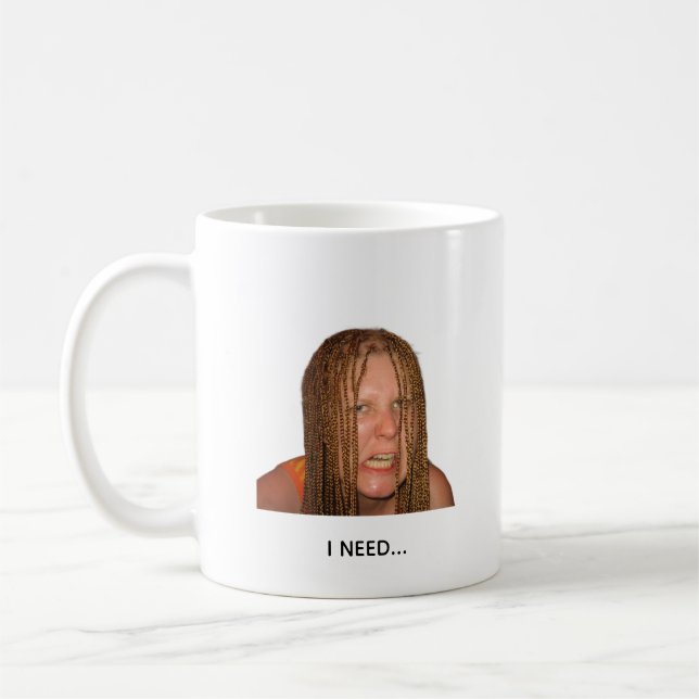 Caneca de Meme de Café da Manhã Engraçado – Humor  (Esquerda)