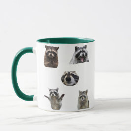 Caneca de Meme de Guaxinim Engraçado para Amantes 