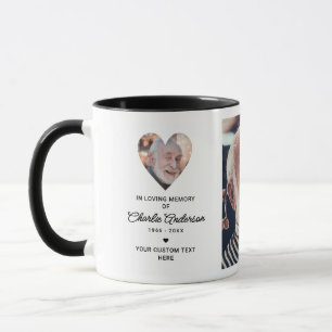 Caneca de Mensagem Pessoal 2-Fotos Em Memória Cari