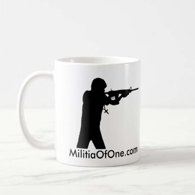 caneca de MilitiaOfOne.com (Esquerda)