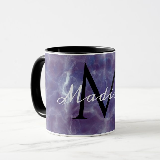 Caneca de Monograma com Nome Personalizado Violet  (Frente Esquerda)