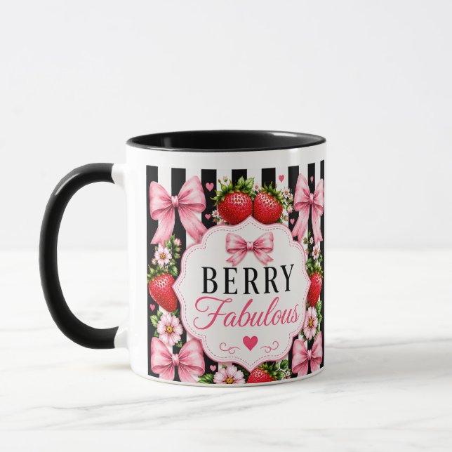 Caneca de Morango Fabuloso Personalizada (Esquerda)