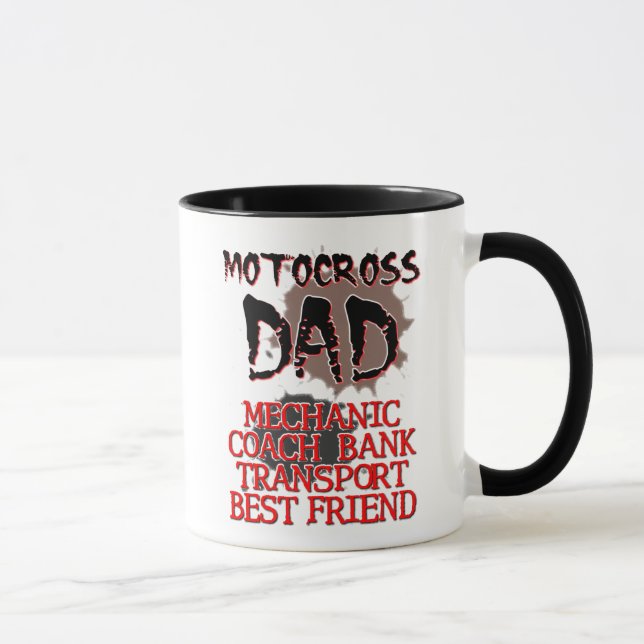 Caneca de Motocross Pai de Moto Off-Road (Direita)