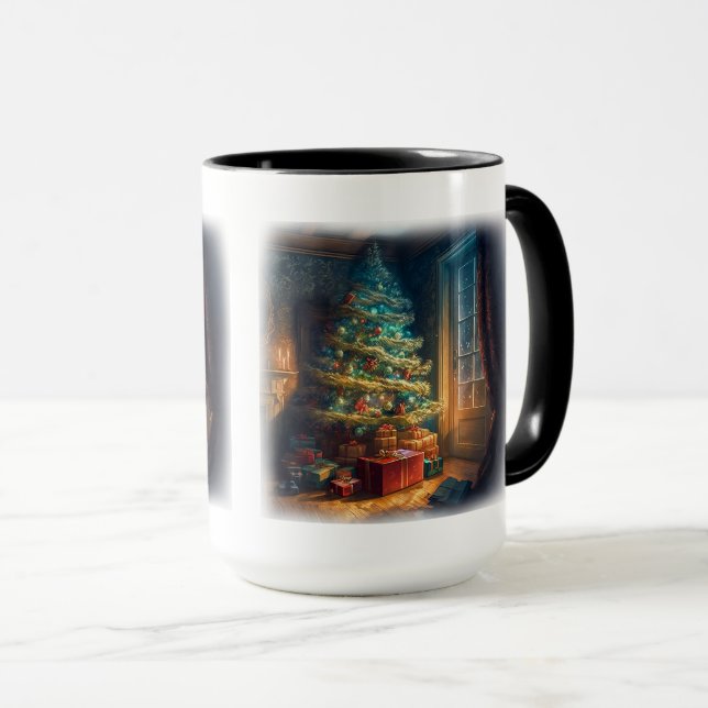 Caneca de Natal, 15 oz (Frente Esquerda)