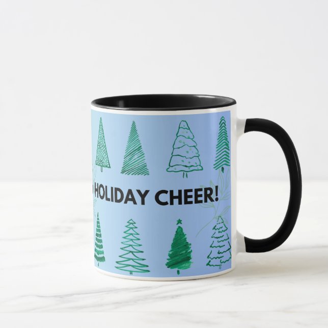 Caneca de Natal Alegria de Férias Amor Paz (Direita)