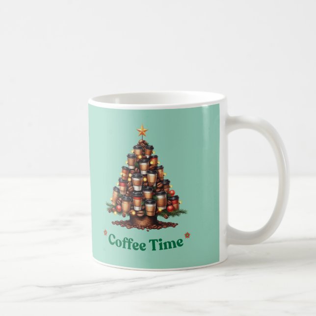 Caneca de Natal Árvore de Café (Direita)