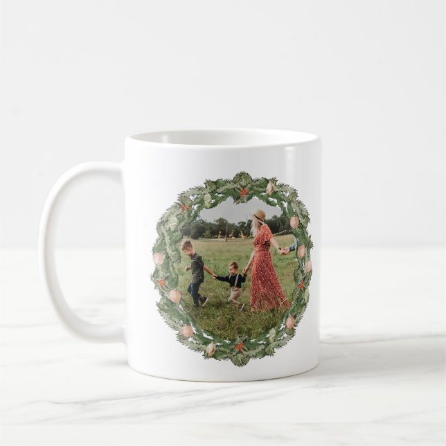 Caneca de Natal Botânica e Floral (Esquerda)