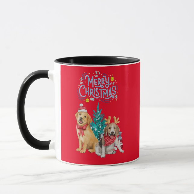 Caneca de natal, cãozinha (Esquerda)