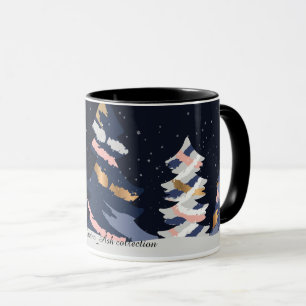 Caneca de Natal Céu Escuro