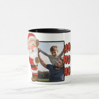 Caneca de Natal com Foto Personalizada do Papai No