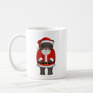 Caneca de Natal com Urso de Papai Noel