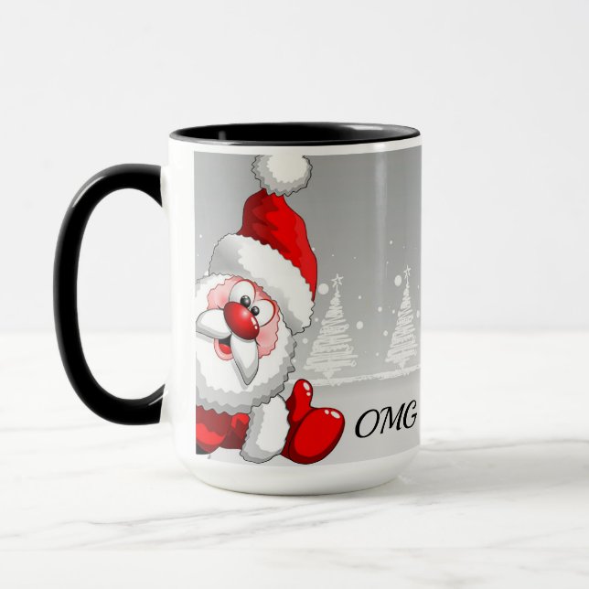 Caneca de Natal Comprando (Esquerda)