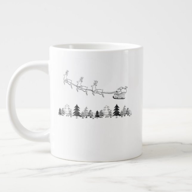 Caneca de Natal Cozy Lodge – Xícara de Cacau Quent (Esquerda)