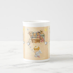 Caneca de Natal, Cristo de Jesus, Angel