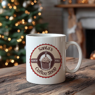 Caneca de Natal da Loja de Café do Polo Norte do P