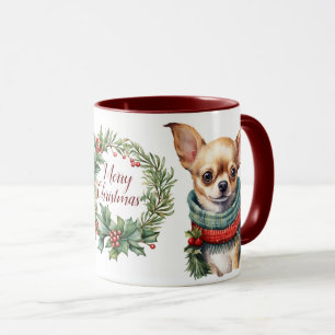 Caneca de Natal de Chihuahua Feliz