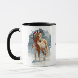 Caneca de Natal de Equitação