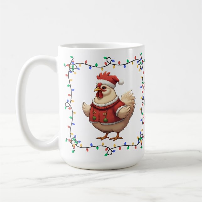 Caneca de Natal de Galinha (Esquerda)