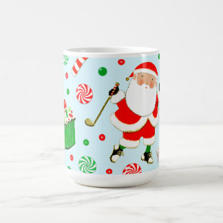 Caneca de Natal de Golfe Única