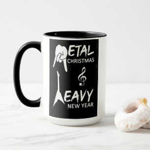 Caneca de Natal de Heavy Metal