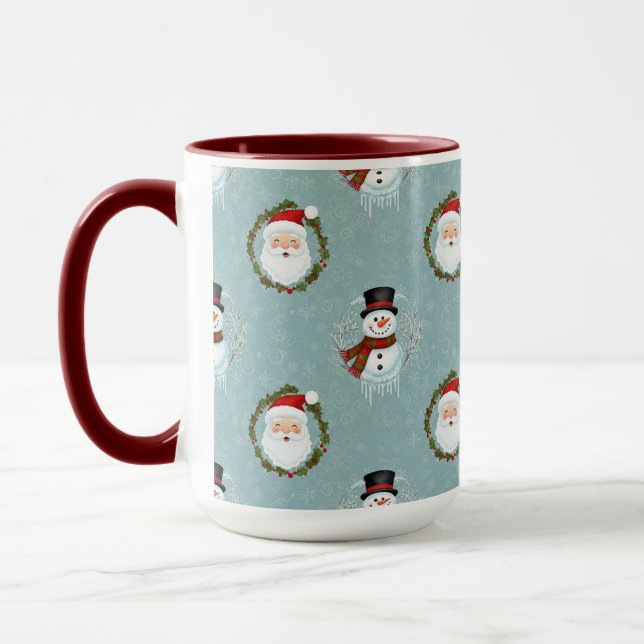 Caneca de Natal do Papai Noel e Frosty (Esquerda)