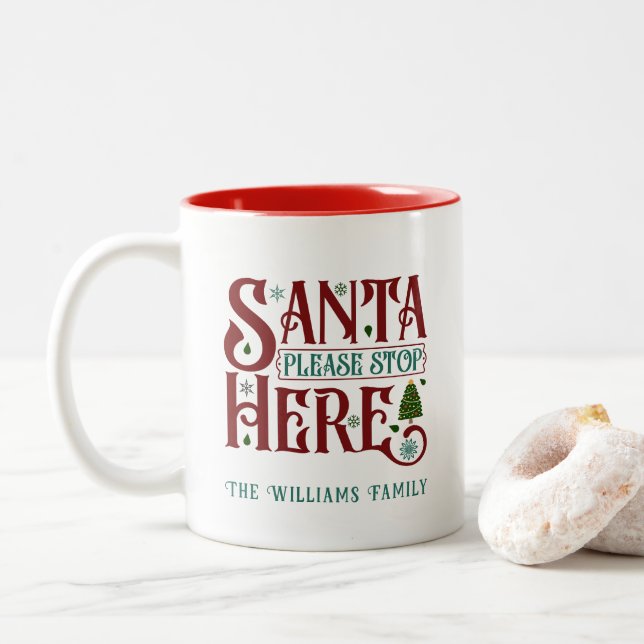 Caneca de Natal Festiva Personalizada (Com Donut)