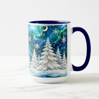 Caneca de Natal Floresta de Inverno
