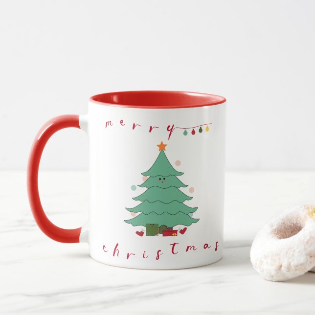 Caneca de Natal Fofa (Com Donut)